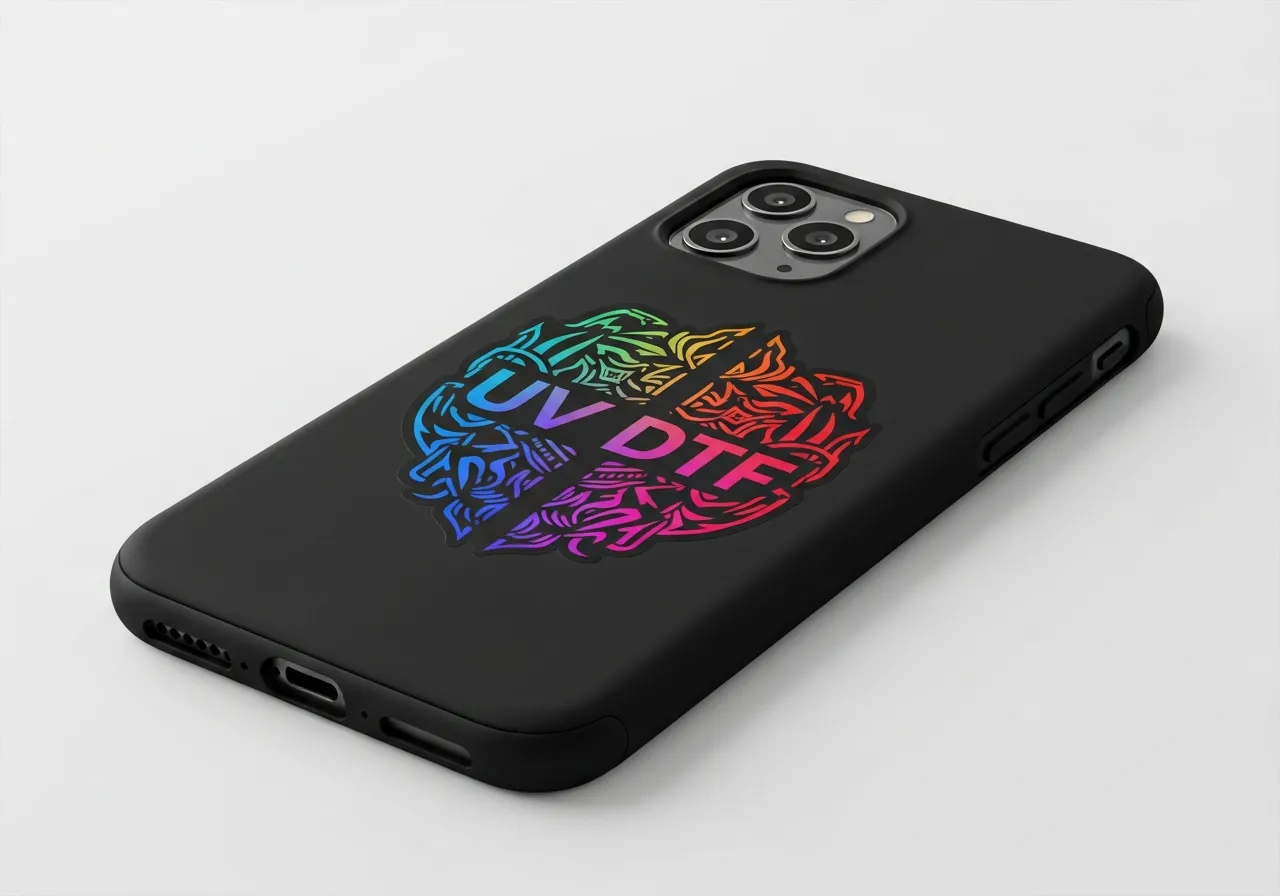 Phone Cases & Tech UV DTF PermaSticker example